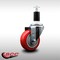 Service Caster 3.5'' SS Red Poly Wheel Swivel 1-3/8'' Expanding Stem Caster SCC-SSEX20S3514-PPUB-RED-138 - alternate 2